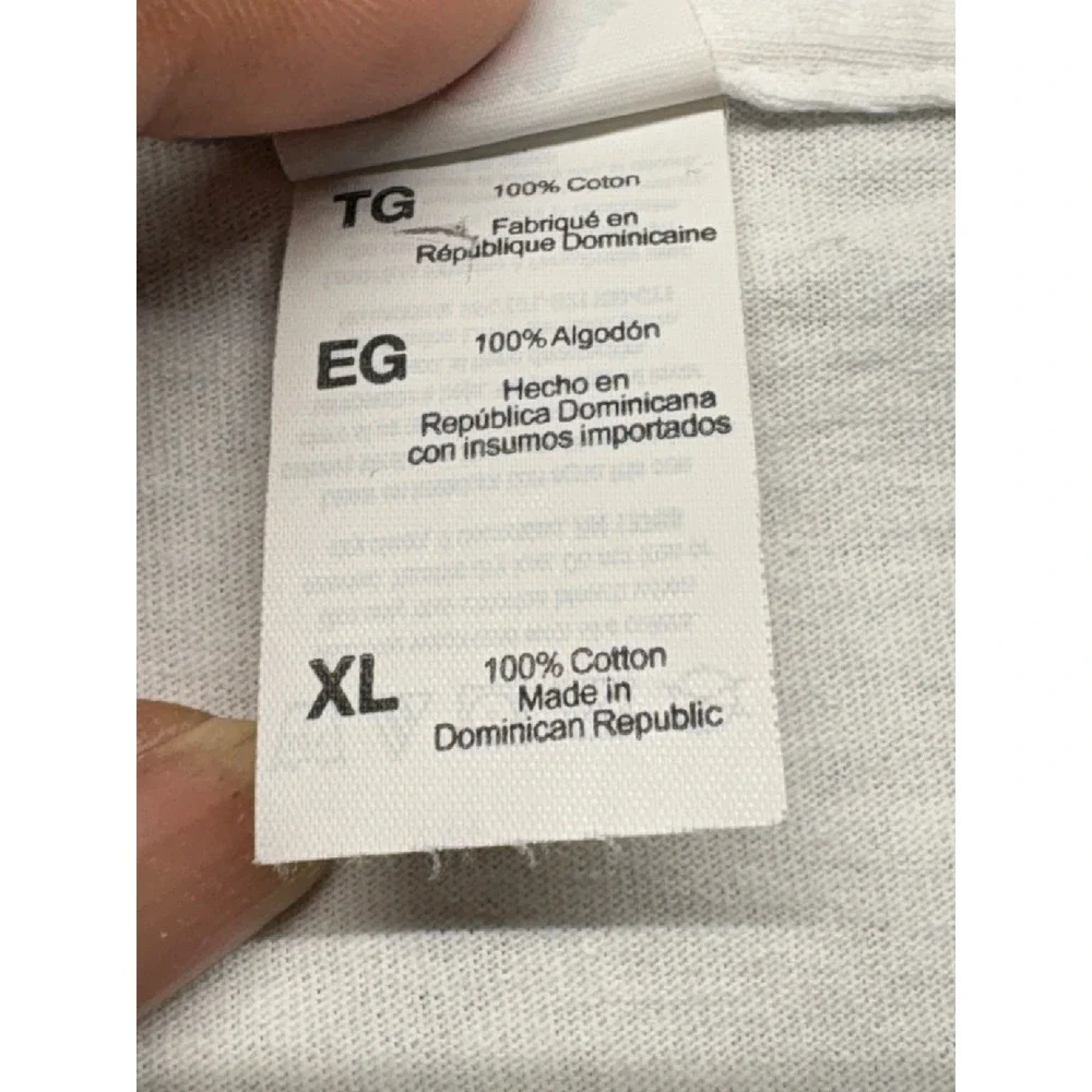 Polaroid T Shirt Mens XL White Fruit of the Loom HD Cotton Rainbow Logo Graphic